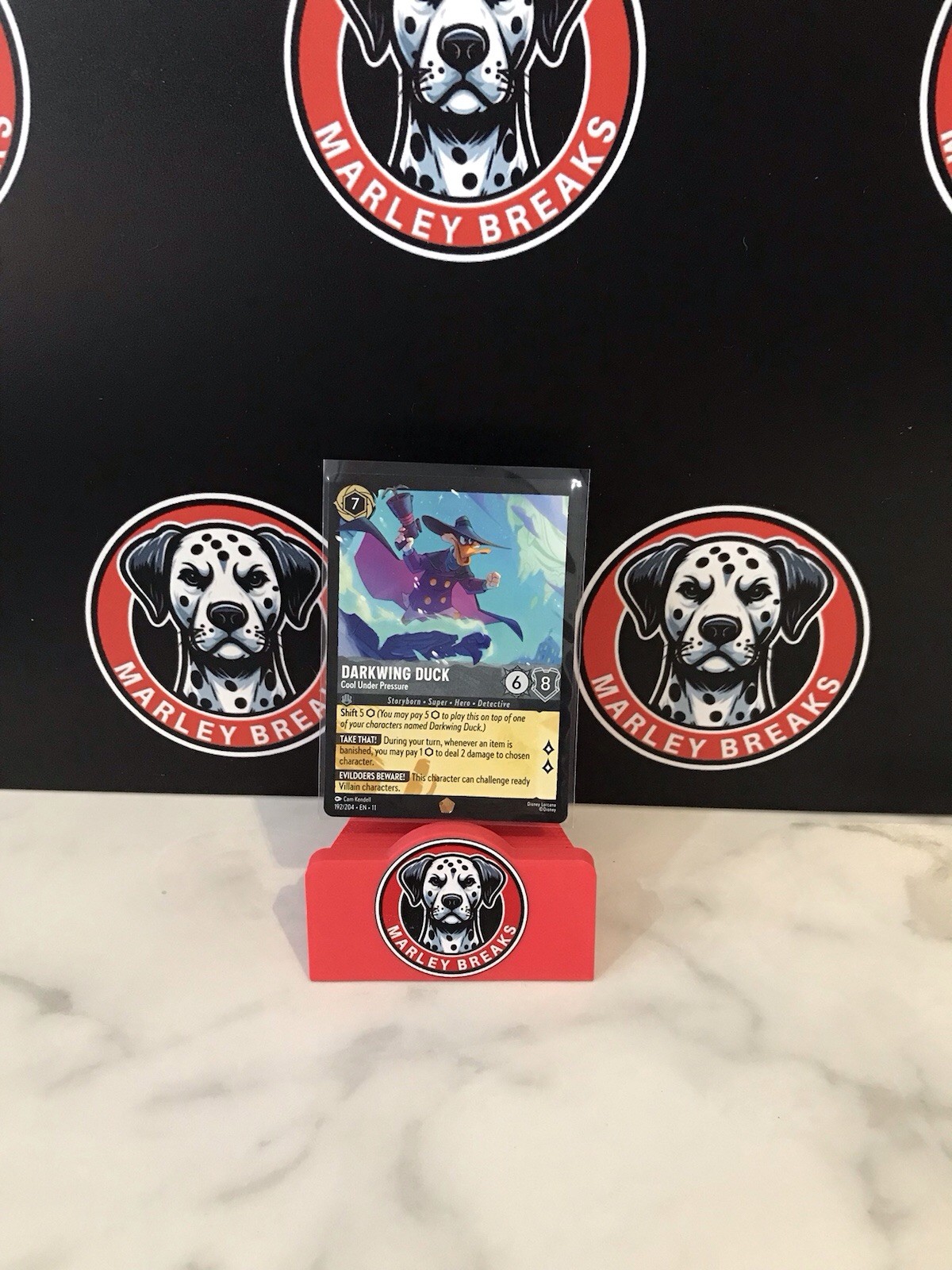 Disney Lorcana TCG Darkwing Duck Cool Under Pressure Legendary NF 192/204