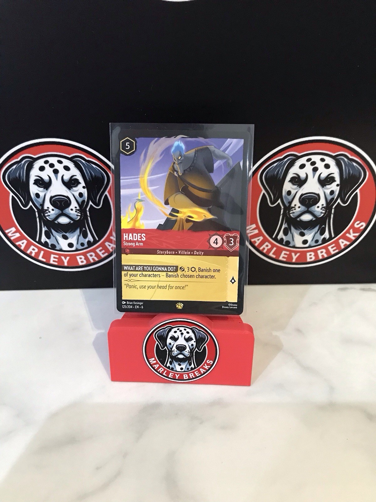 Disney Lorcana Legendary Hades Strong Arm 125/204 Non Foil Azurite Sea