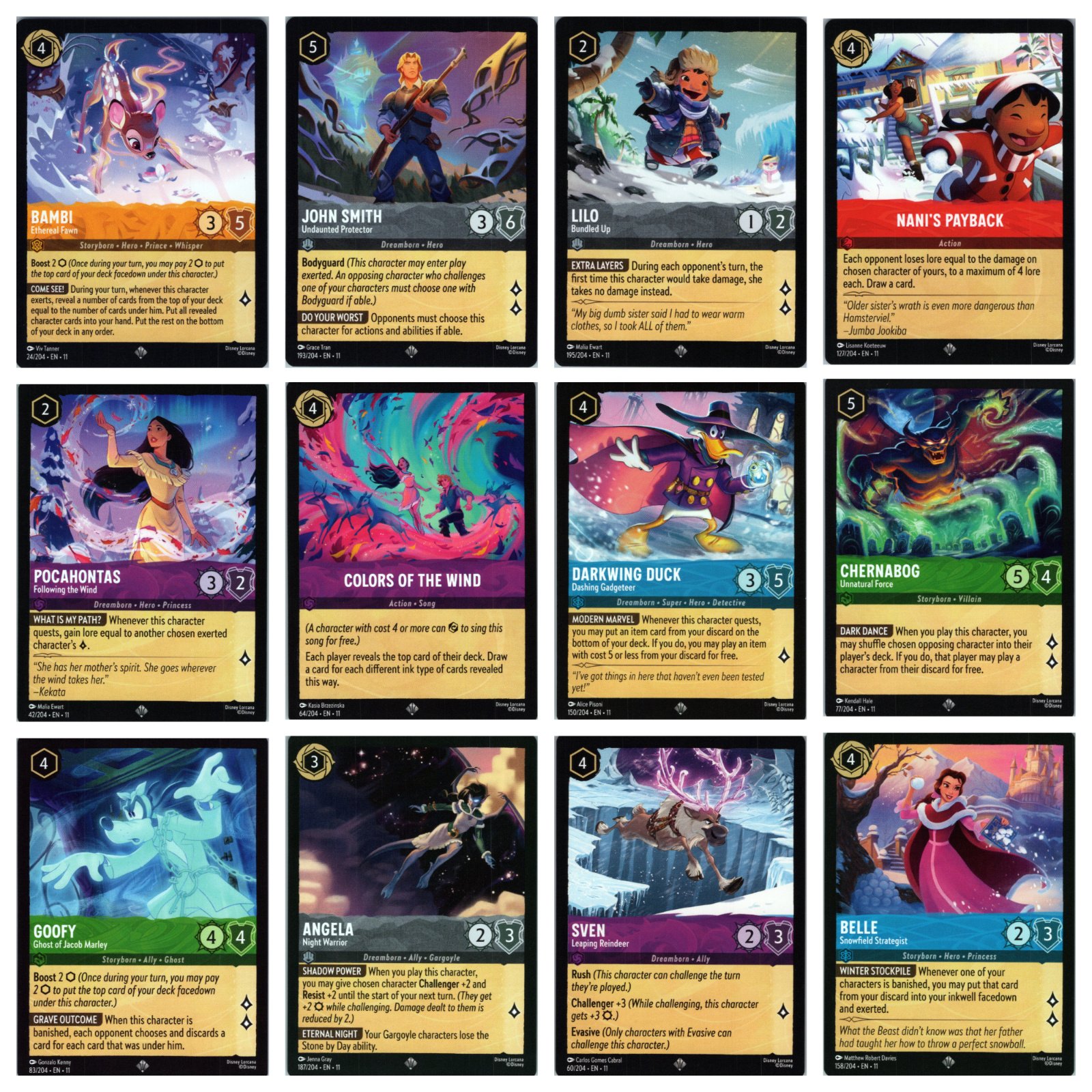 Disney Lorcana TCG Winterspell Super Rare Cards - All Available! NF